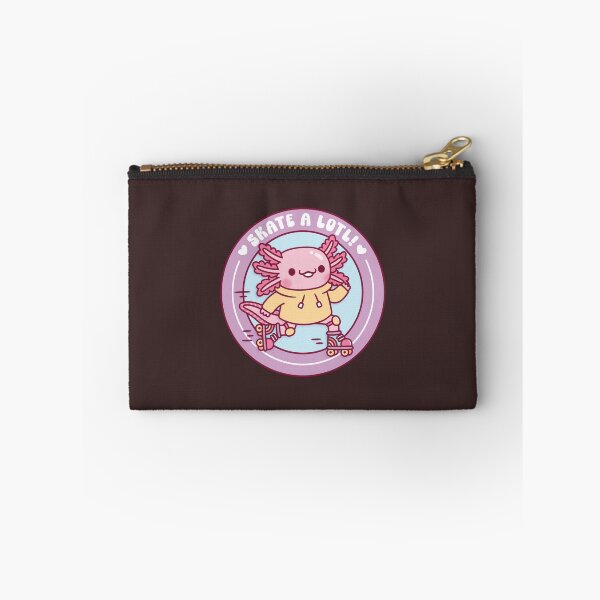 Item preview, Cute Axolotl Roller Skating Skate A Lotl Funny Pun designed and sold by rustydoodle.