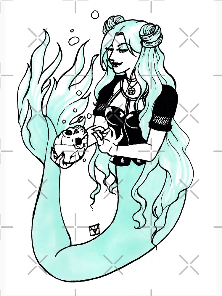 Goth Mermaid by MaeganCook