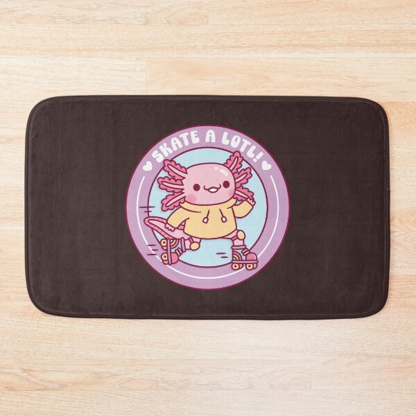 Item preview, Cute Axolotl Roller Skating Skate A Lotl Funny Pun designed and sold by rustydoodle.