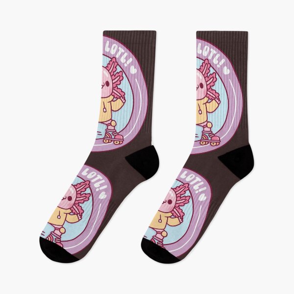 Item preview, Cute Axolotl Roller Skating Skate A Lotl Funny Pun designed and sold by rustydoodle.