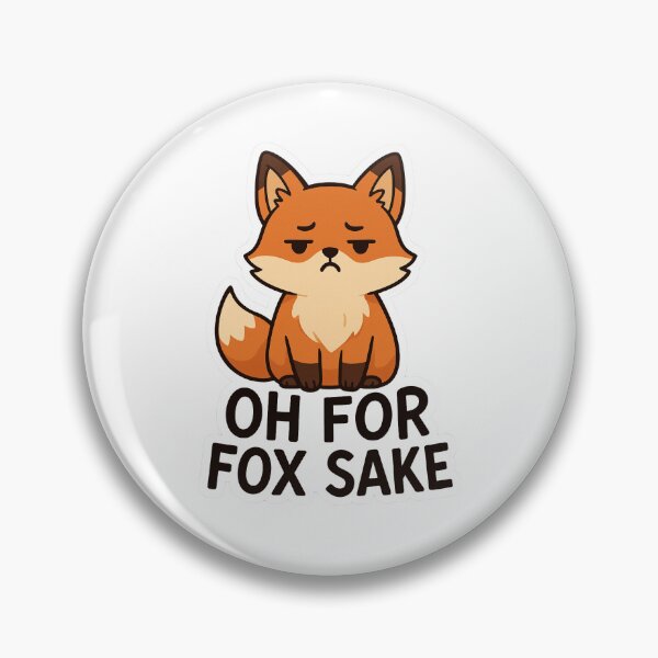 Item preview, Funny Fox Sticker – "Oh For Fox Sake" | Cute & Sarcastic Animal Design designed and sold by grafik.