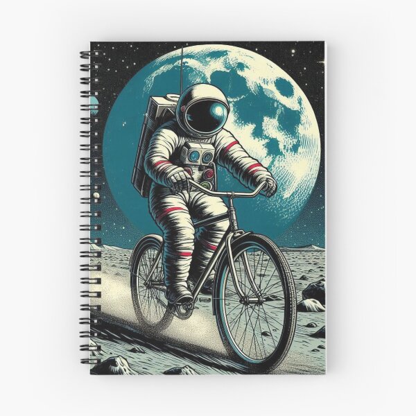 Item preview, astronaut cycling in space designed and sold by Dogandesighn.