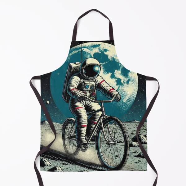 Item preview, astronaut cycling in space designed and sold by Dogandesighn.
