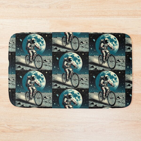 Item preview, astronaut cycling in space designed and sold by Dogandesighn.