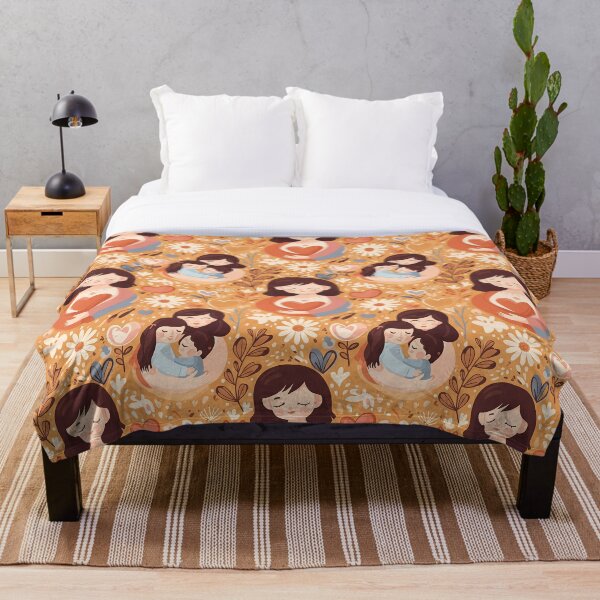 Item preview, Cozy Mothers Day Floral Hug Pattern designed and sold by tretyakov.