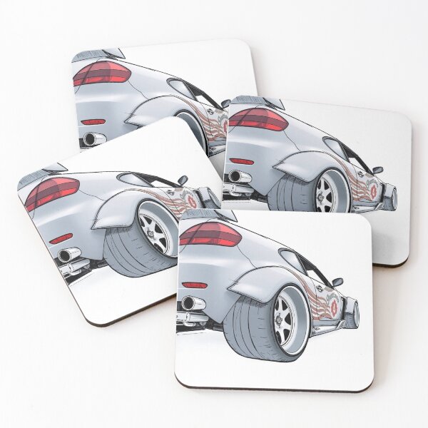 Item preview, white drifting racing style vehicle with wide tires and racing car wheel designed and sold by koringaFTS.