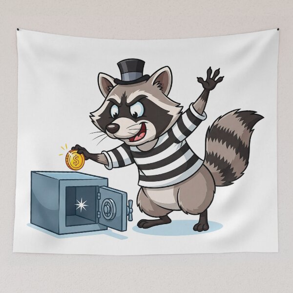 Item preview, Raccoon Thief designed and sold by Sopilka.