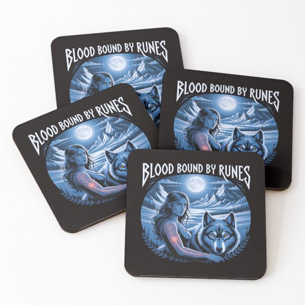 Item preview, Runes In My Blood – Blood Bound by Runes Wolf Shirt designed and sold by Slavicsoul.