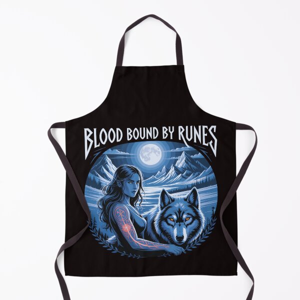 Item preview, Runes In My Blood – Blood Bound by Runes Wolf Shirt designed and sold by Slavicsoul.