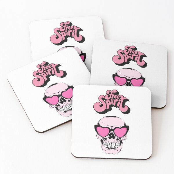 Item preview, Free Spirit Pink Cool Skull designed and sold by FanFest.