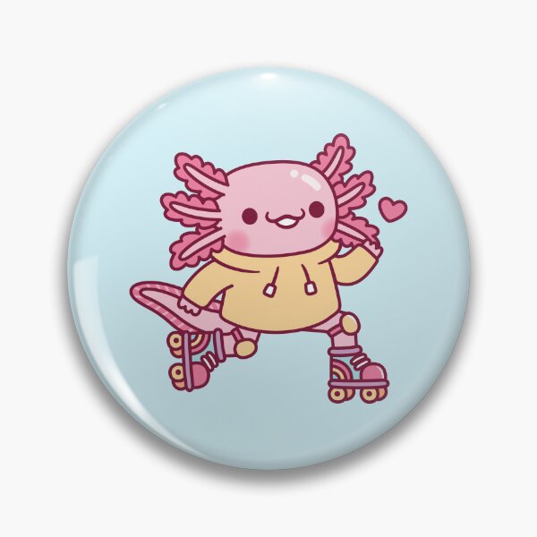 Item preview, Cute Axolotl Loves Roller Skating designed and sold by rustydoodle.
