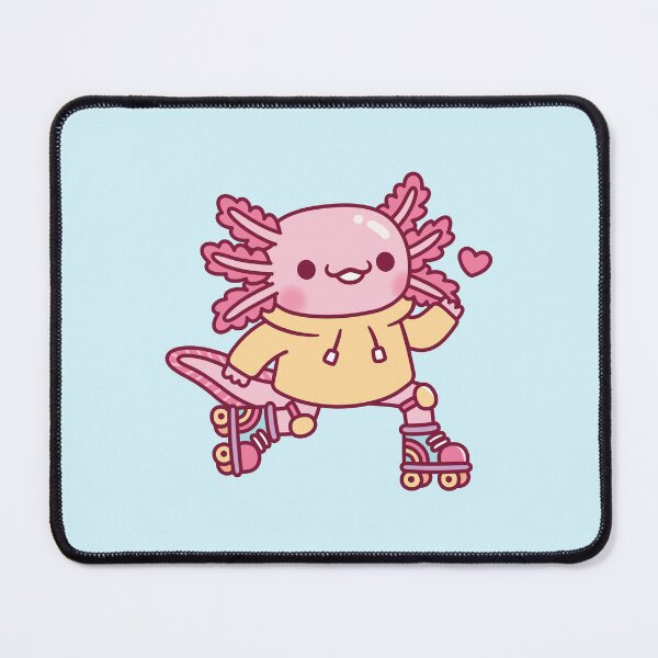 Item preview, Cute Axolotl Loves Roller Skating designed and sold by rustydoodle.