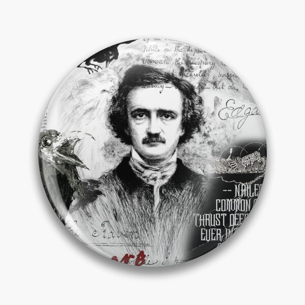 Item preview, Edgar Allan Poe Collage - The Raven, Premature Burial, Rue Morge designed and sold by HorrorEggs.