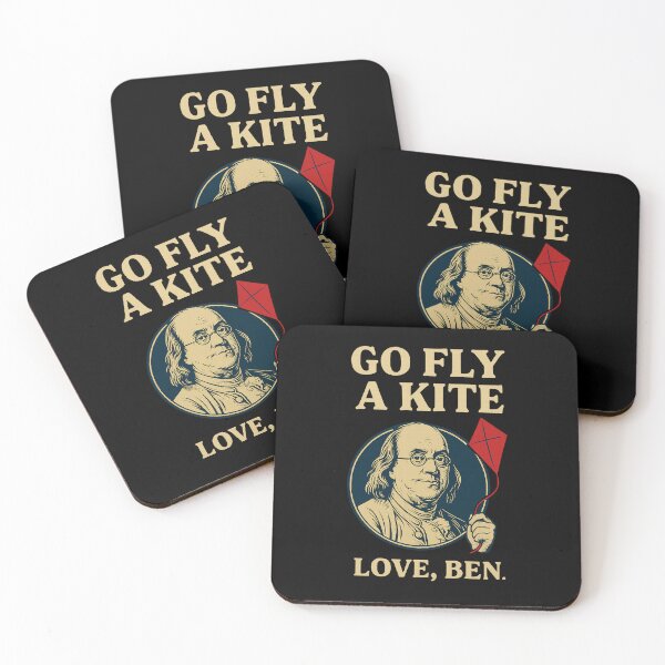 Item preview, Ben Franklin Says Go Fly a Kite – Benjamin Franklin  designed and sold by The Junto Shop.