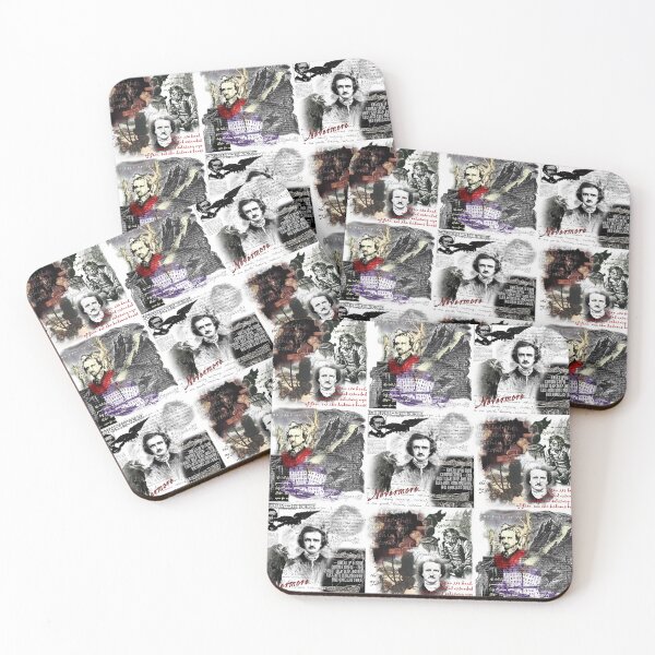 Item preview, Edgar Allan Poe Illustrated Works Pattern designed and sold by HorrorEggs.