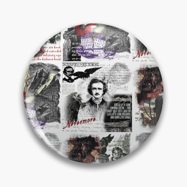 Item preview, Edgar Allan Poe Illustrated Works Pattern designed and sold by HorrorEggs.