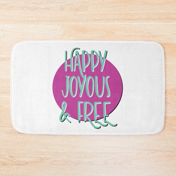 Item preview, Happy Joyous & Free Slogan designed and sold by ApexDesigners.