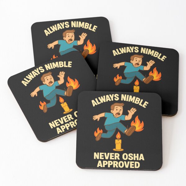 Item preview, Funny Workplace Safety Shirt – “Always Nimble, Never OSHA Approved” designed and sold by TeeTimeTreasure.