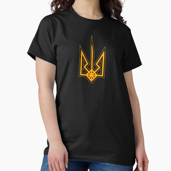 Item preview, Sacred Modern Ukrainian Trident (Orange-Black) [ver.1] designed and sold by SvaSlav.