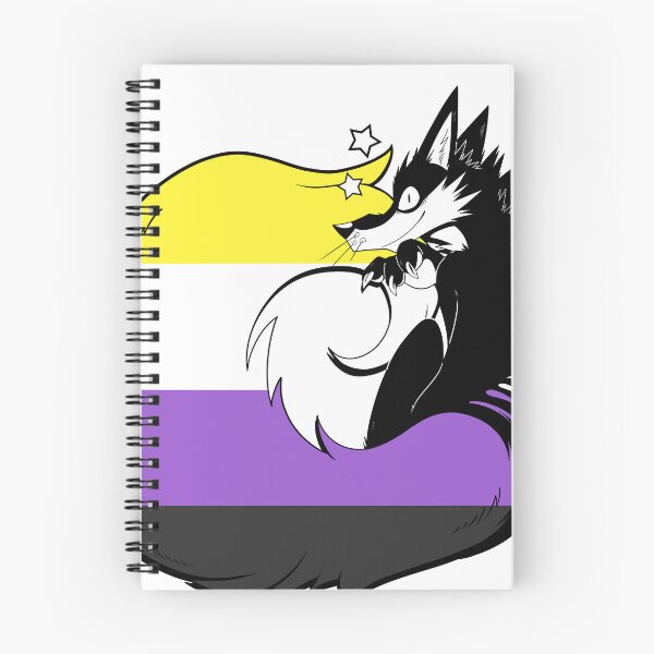 Item preview, Fox with Pride - Non-Binary designed and sold by GlazFox.