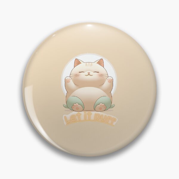 Item preview, Chubby Cat with Peaceful Purr designed and sold by ZenAnimal.