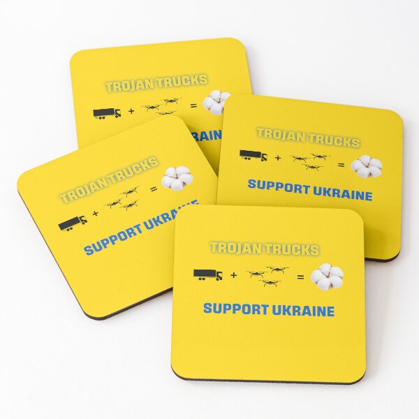 Item preview, Trojan Trucks Support Ukraine Operation Spider Web Print designed and sold by cabana.space.