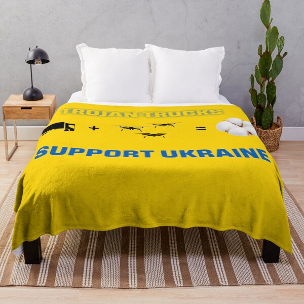 Item preview, Trojan Trucks Support Ukraine Operation Spider Web Print designed and sold by cabana.space.