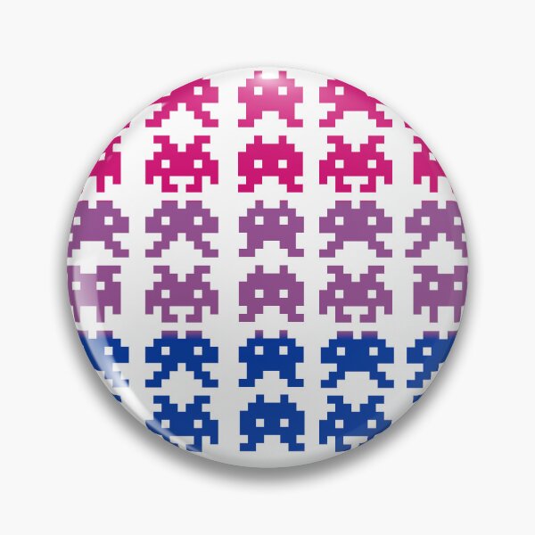 Item preview, PRIDE Collection: Bisexual Space Invaders designed and sold by Rebecca Creates....