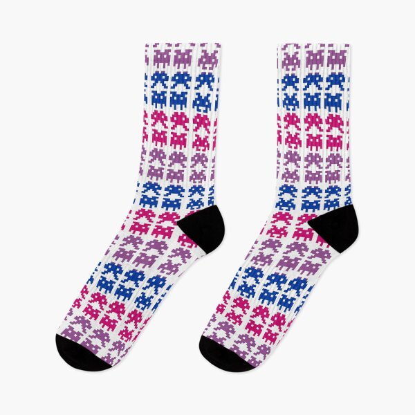 Item preview, PRIDE Collection: Bisexual Space Invaders designed and sold by Rebecca Creates....