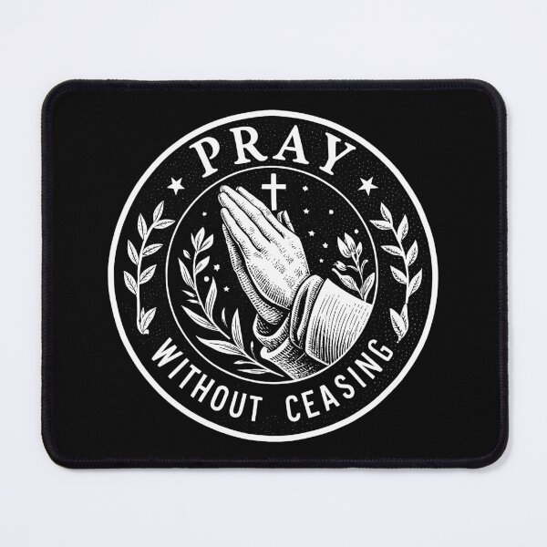 Item preview, 1 Thessalonians 5:17 Pray Without Ceasing designed and sold by plushism.