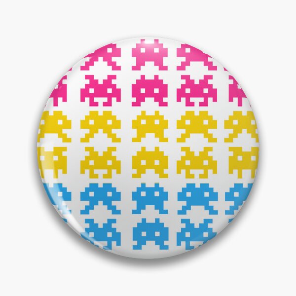 Item preview, PRIDE Collection: Pansexual Space Invaders designed and sold by Rebecca Creates....