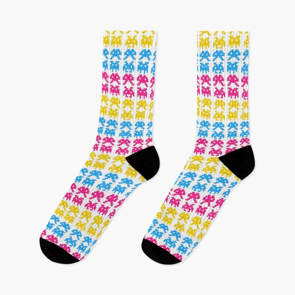 Item preview, PRIDE Collection: Pansexual Space Invaders designed and sold by Rebecca Creates....