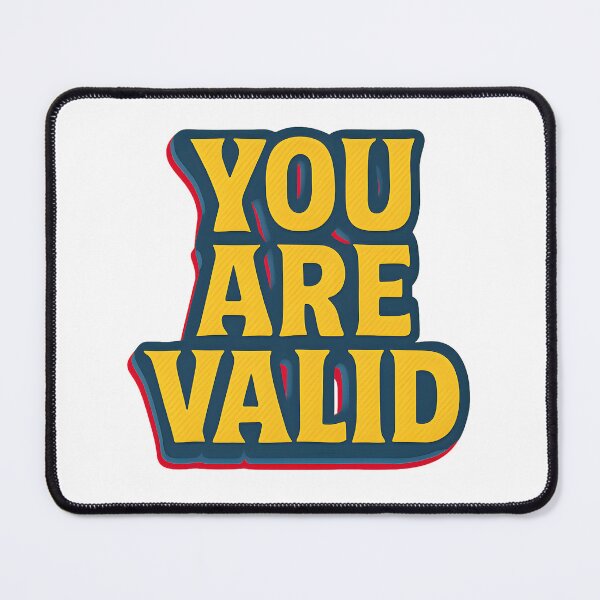 Item preview, You Are Valid – Retro Pride Typography designed and sold by Haus Of Sin.