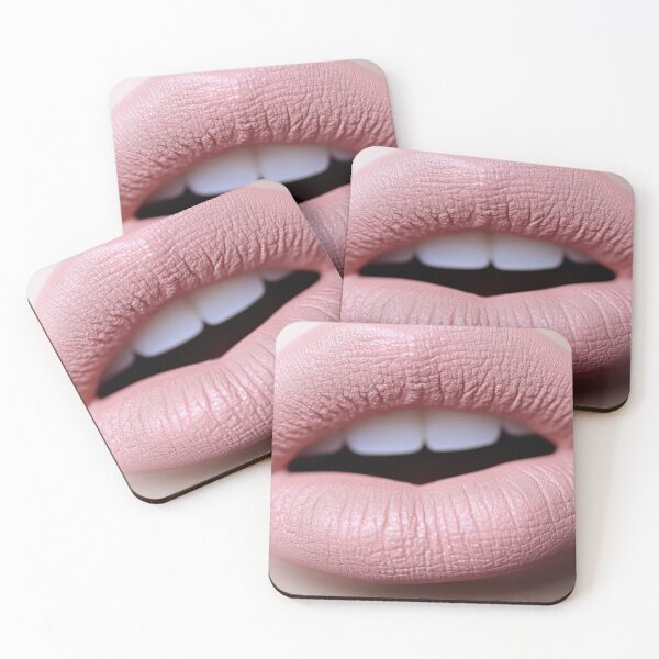 Item preview, Beautiful soft pink lips close up designed and sold by anytka.