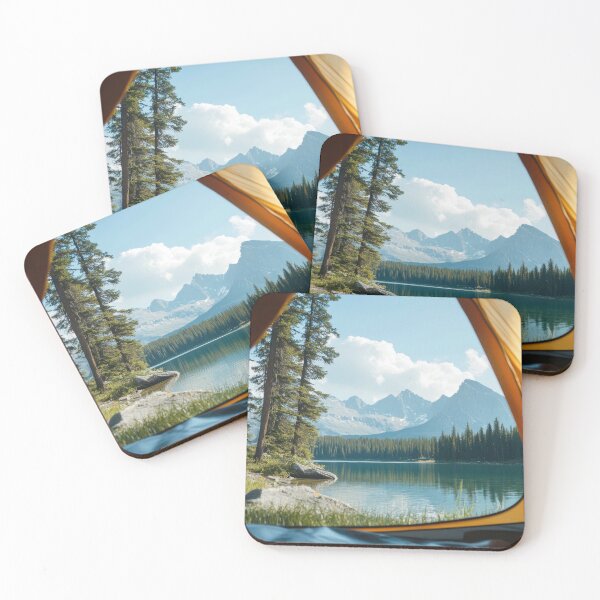 Item preview, Beautiful view from a lakeside tent designed and sold by anytka.
