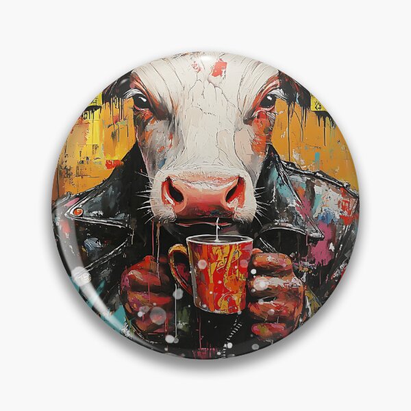 Item preview, Holy Cow – Street Art Animal Print designed and sold by BRANDYCANDY.