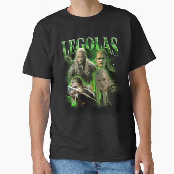 Vista previa del artículo con la obra «Legolas Retro Collage de El Señor de los Anillos», diseñado y vendido por LittleTatooine.