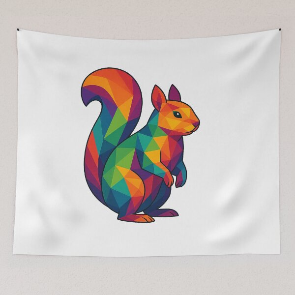 Item preview, Prismatic Squirrel designed and sold by TheWonkyEaselCo.
