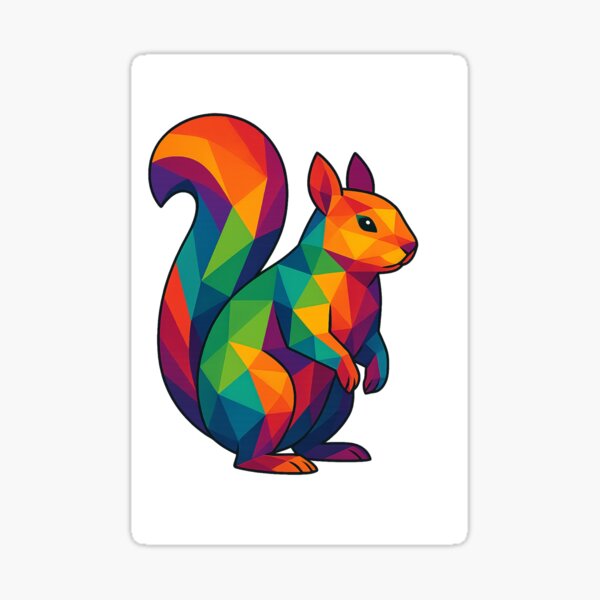 Item preview, Prismatic Squirrel designed and sold by TheWonkyEaselCo.