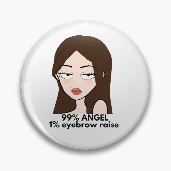 Item preview, 99% Angel 1% Eyebrow Raise | Sassy Cartoon Girl Art designed and sold by Mused by Melancholy.