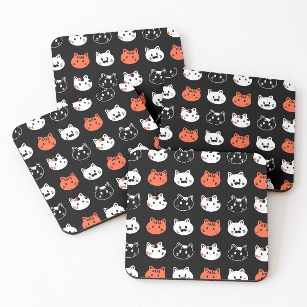 Item preview, Dark color of cat, notebook cover, book cover, postcard cover, pattern design  designed and sold by Best little cute .