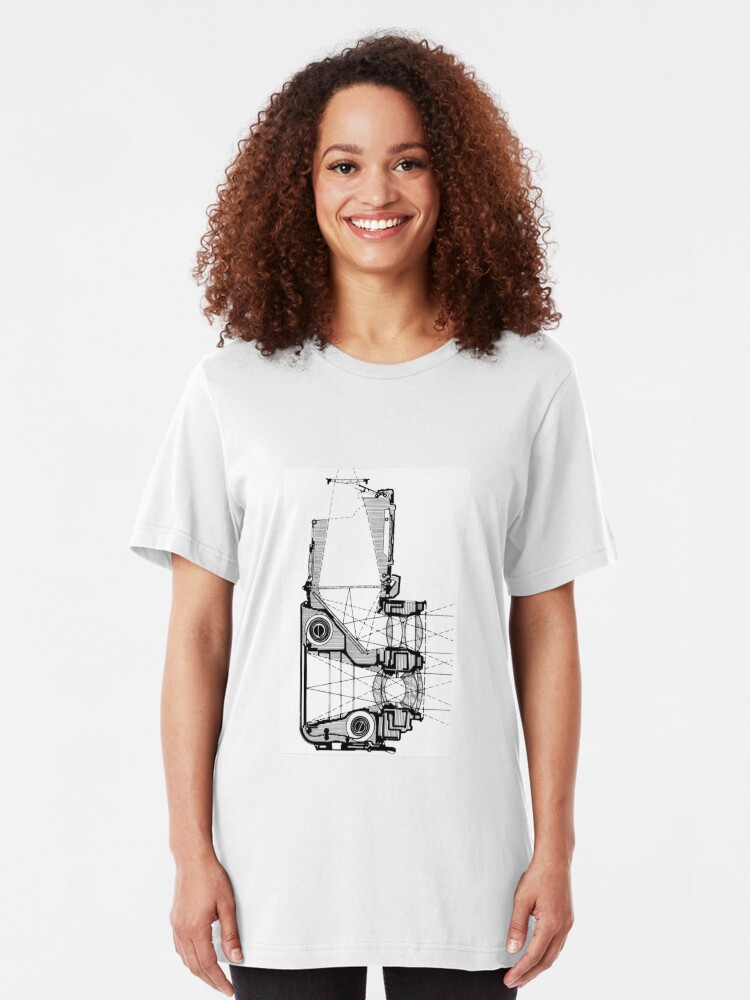 T-shirt ajusté ''DESSIN TECHNIQUE' : autre vue