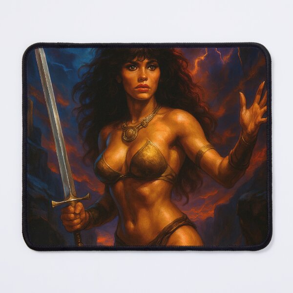 Item preview, Barbarian Amiga Retro Game Cover Art designed and sold by Retr0Tshirts.