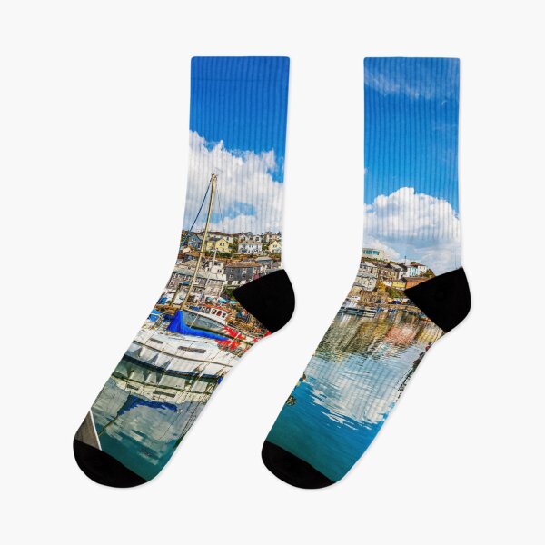 Item preview, Mevagissey Harbor Boats And Yachts, Cornwall, England designed and sold by Paul Thompson Photography.