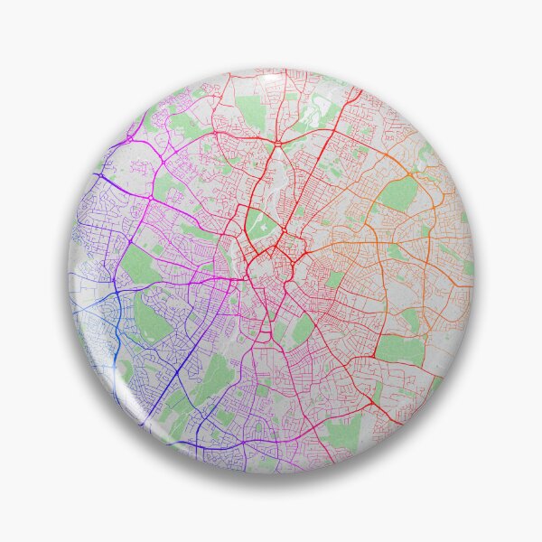 Item preview, Leicester City Map of England - Colorful designed and sold by deMAP.