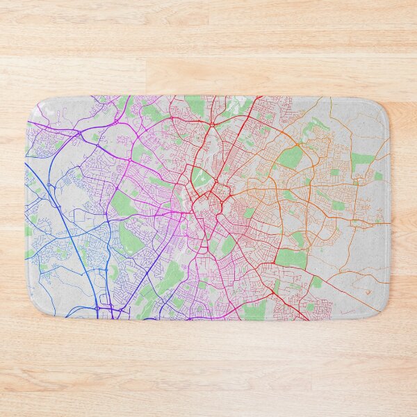 Item preview, Leicester City Map of England - Colorful designed and sold by deMAP.