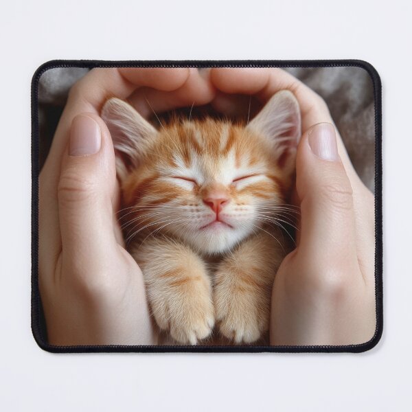 Item preview, Loving hands cradle a sleepy kitten designed and sold by anytka.