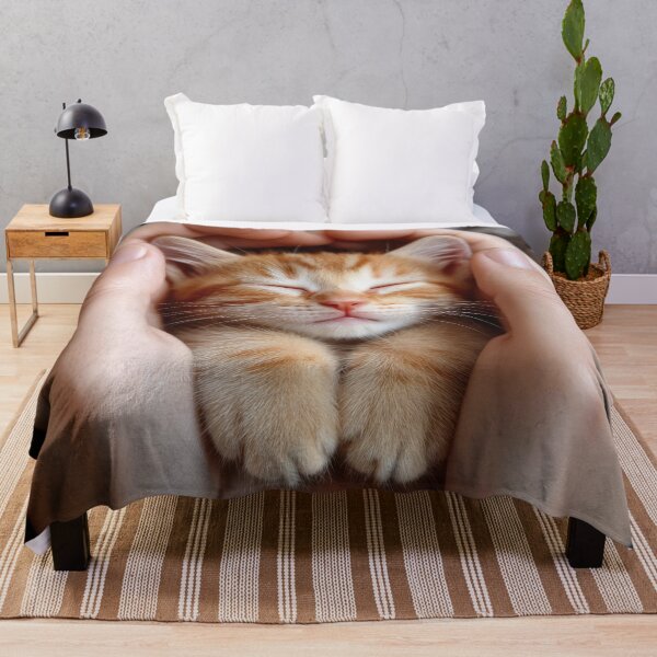 Item preview, Loving hands cradle a sleepy kitten designed and sold by anytka.