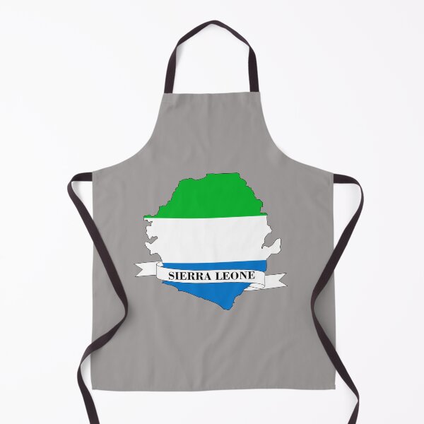 Item preview, Flag map of Sierra Leone designed and sold by visual adventures.