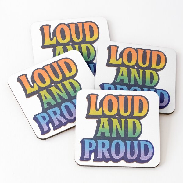 Item preview, Loud And Proud – Rainbow Typography Art designed and sold by Haus Of Sin.